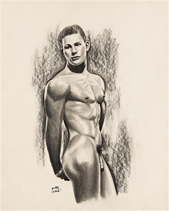 PUDGY ROBERTS (DATES UNKNOWN) 3 erotic drawings.